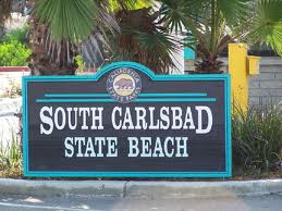 South Carlsbad State Beach Sign..