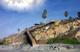 South Carlsbad State Beach Stairs..