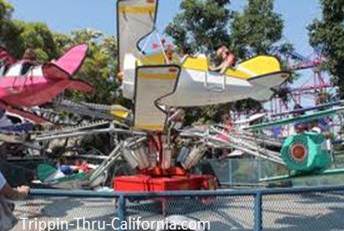 Barnstormer Planes ride at Adventure City