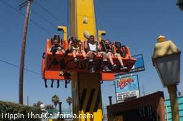 Drop Zone ride at Adventure City