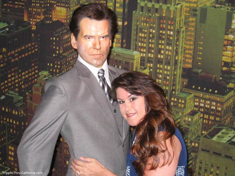 Pierce Brosnan at the Hollywood Wax Museum