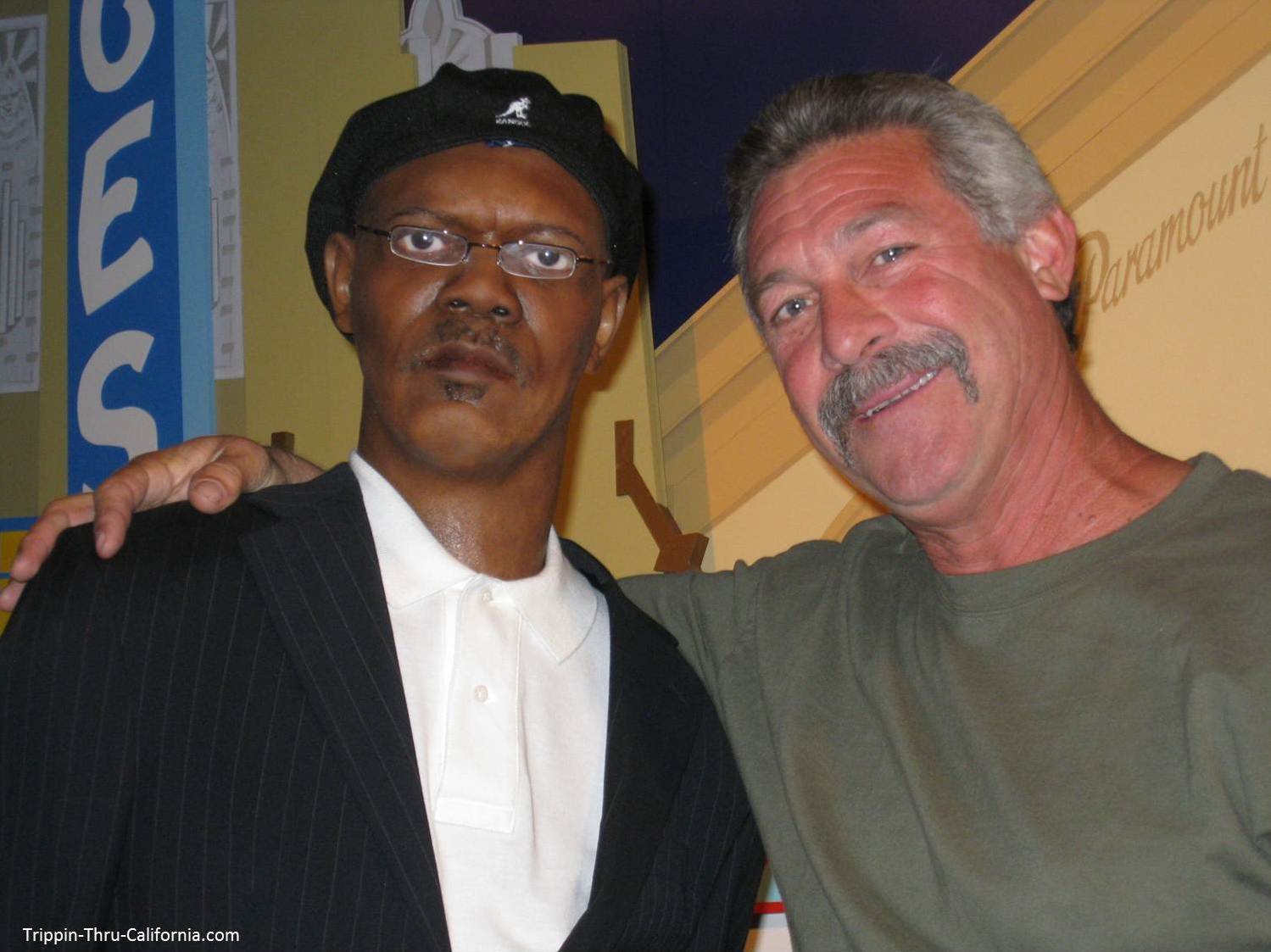 Samuel L Jackson at the Hollywood Wax Museum