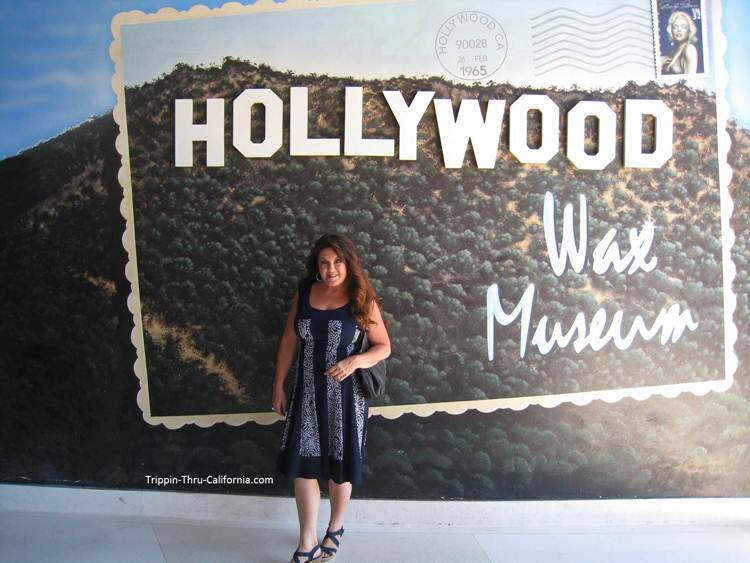 Hollywood Wax Museum Sign just inside the building