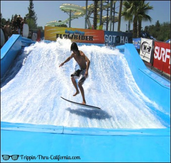 Surfing at Raging Waters..